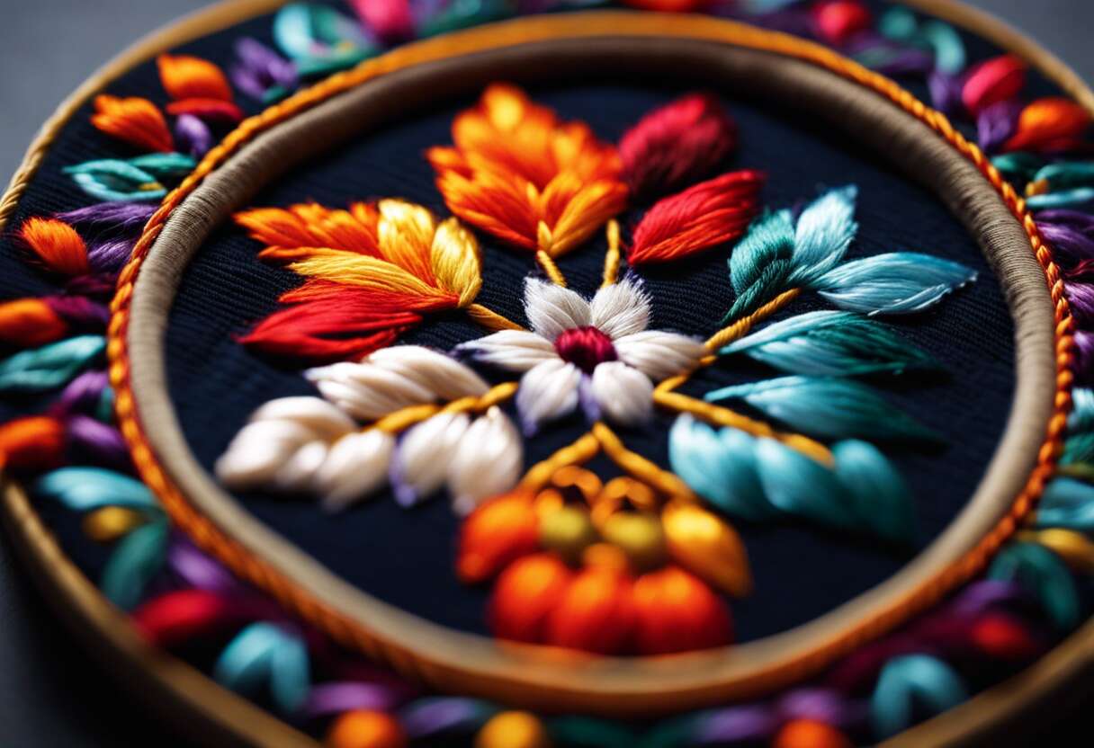 Broderie traditionnelle : aiguilles et toiles
