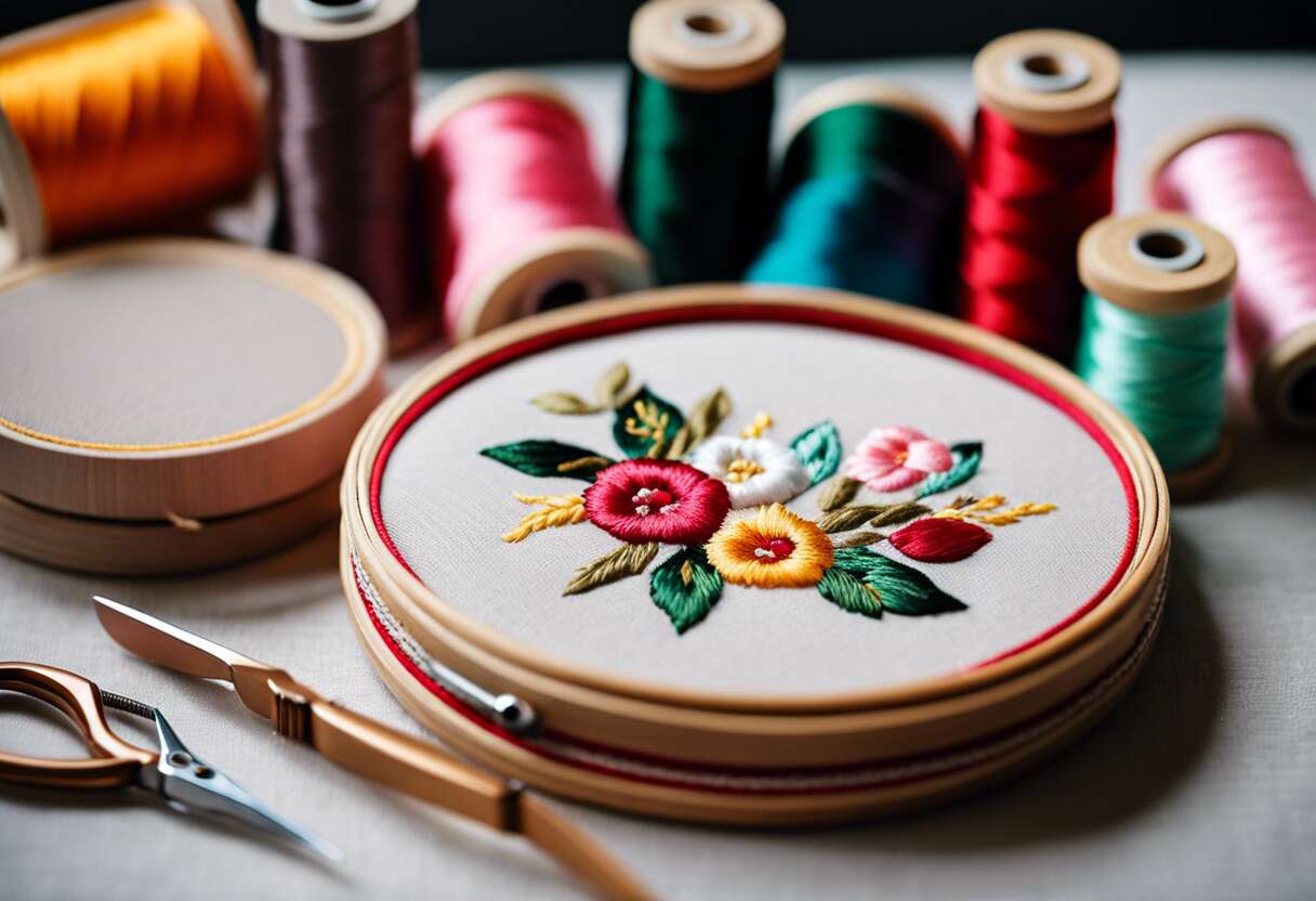 Tutoriel gratuit : fleurs brodรฉes