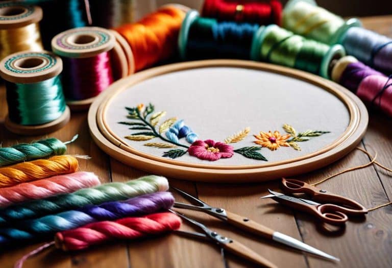 Comment broder une fleur en relief