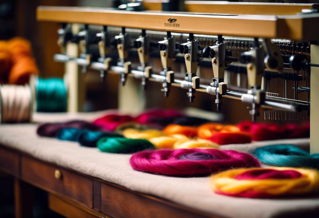 Technique de feutrage et broderie ร la machine