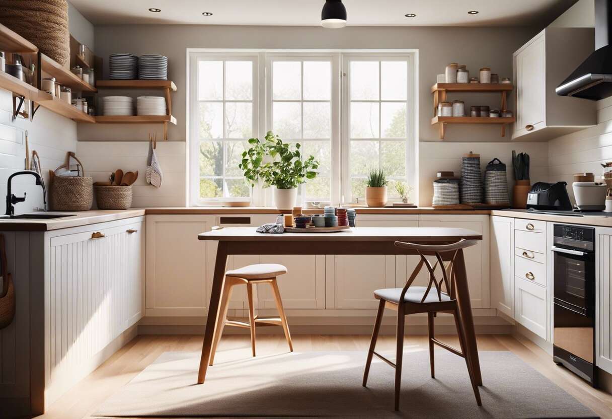 Crรฉer un espace couture dans votre cuisine