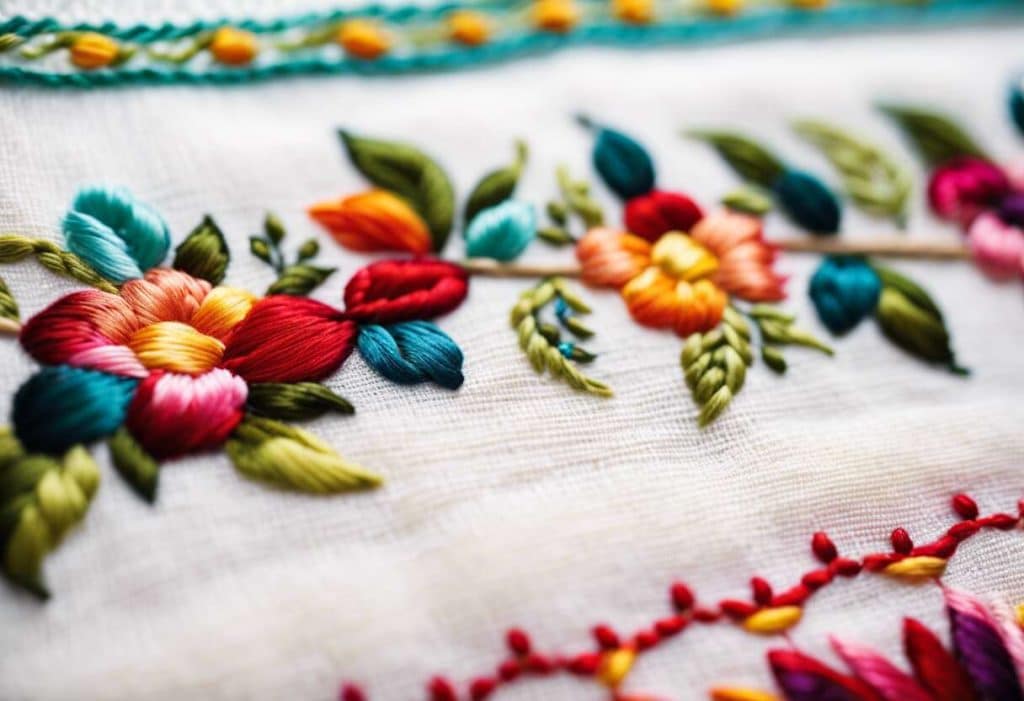 Les points de base en broderie traditionnelle