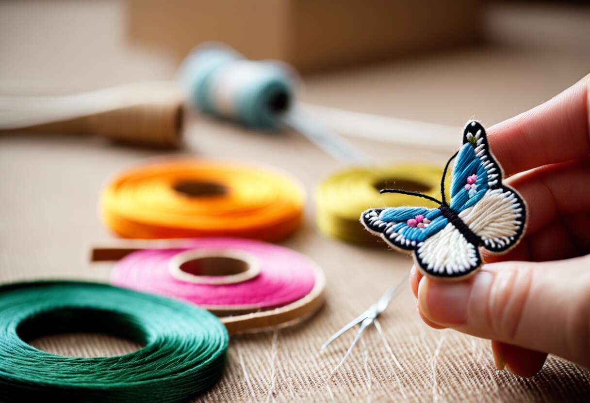 Broderie papillon en relief : guide pratique