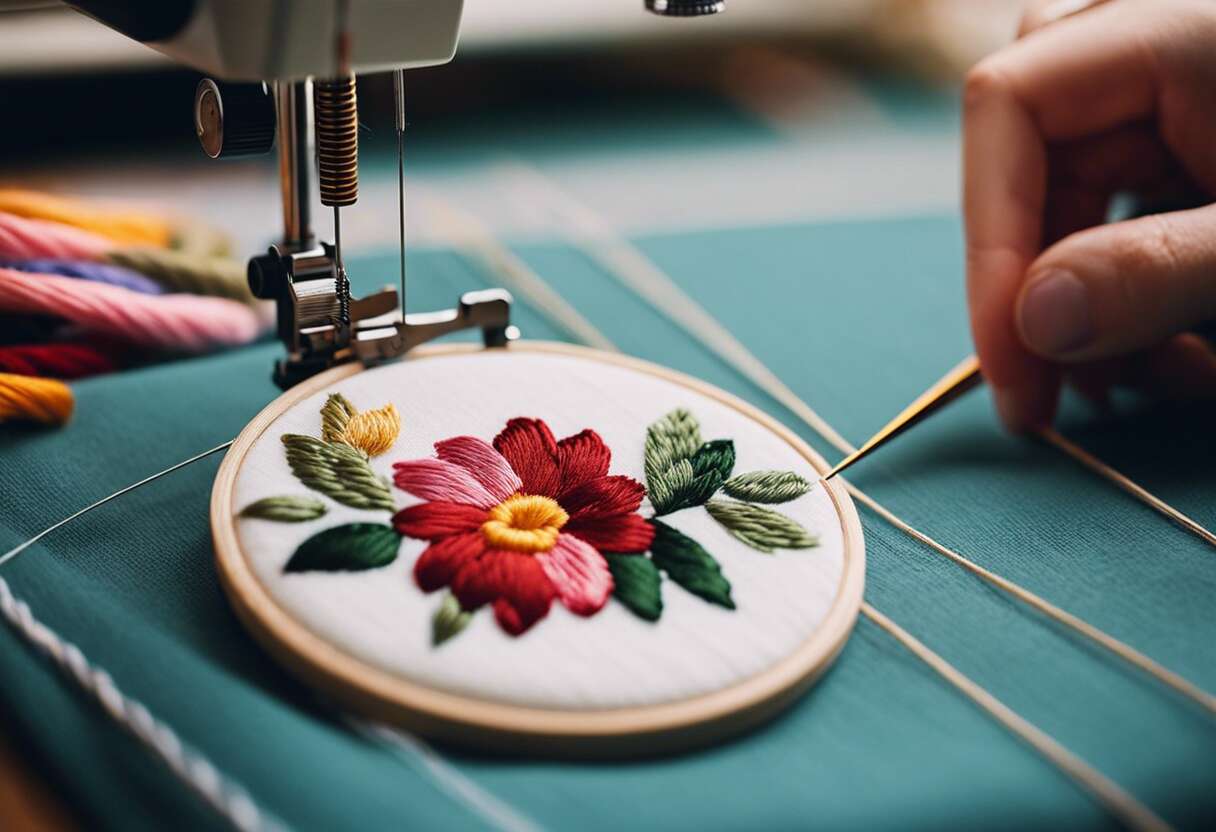 Broderie machine : comment utiliser une aiguille double ?