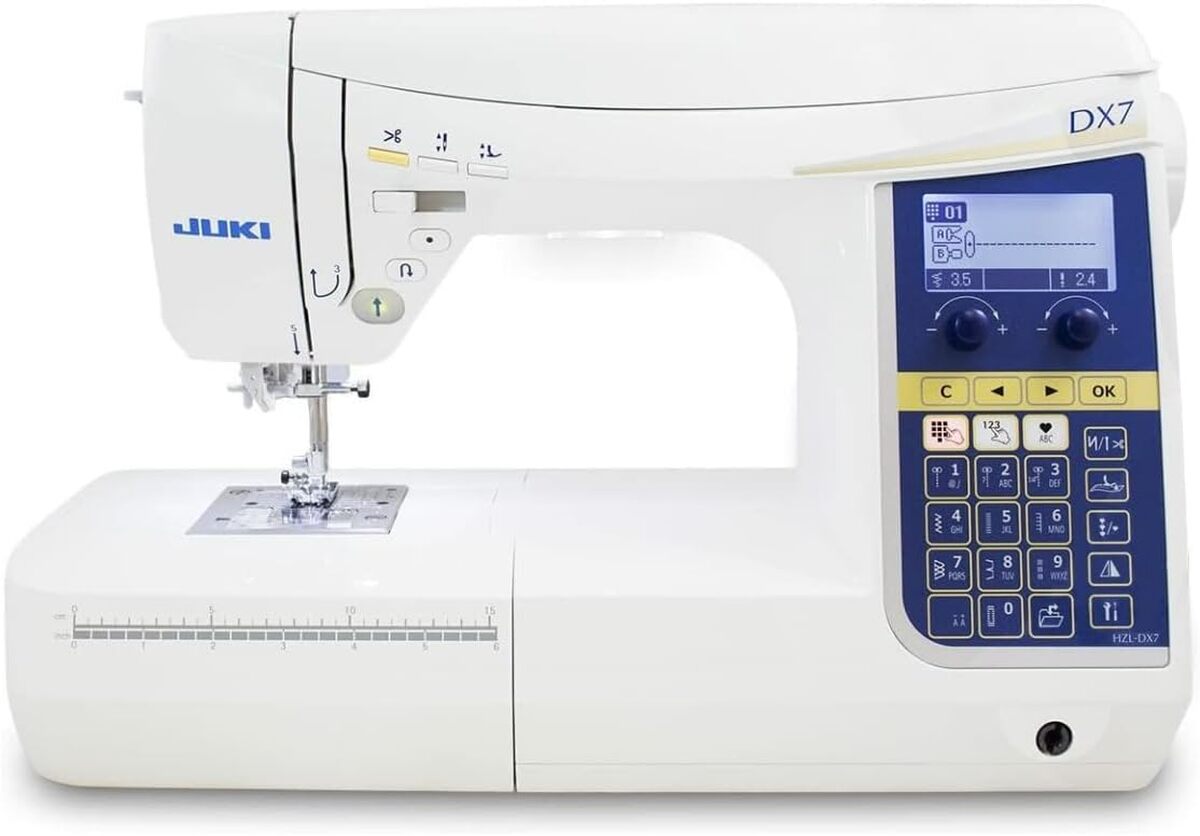 Test Machine à Coudre Juki HZL-DX7 : 287 Motifs et 4 Polices