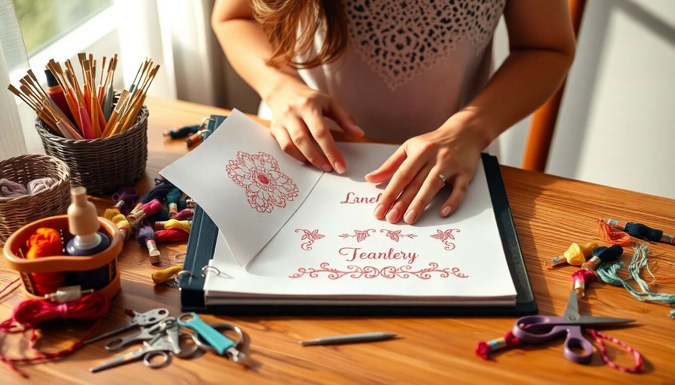 Comment tenir un classeur de broderie ?