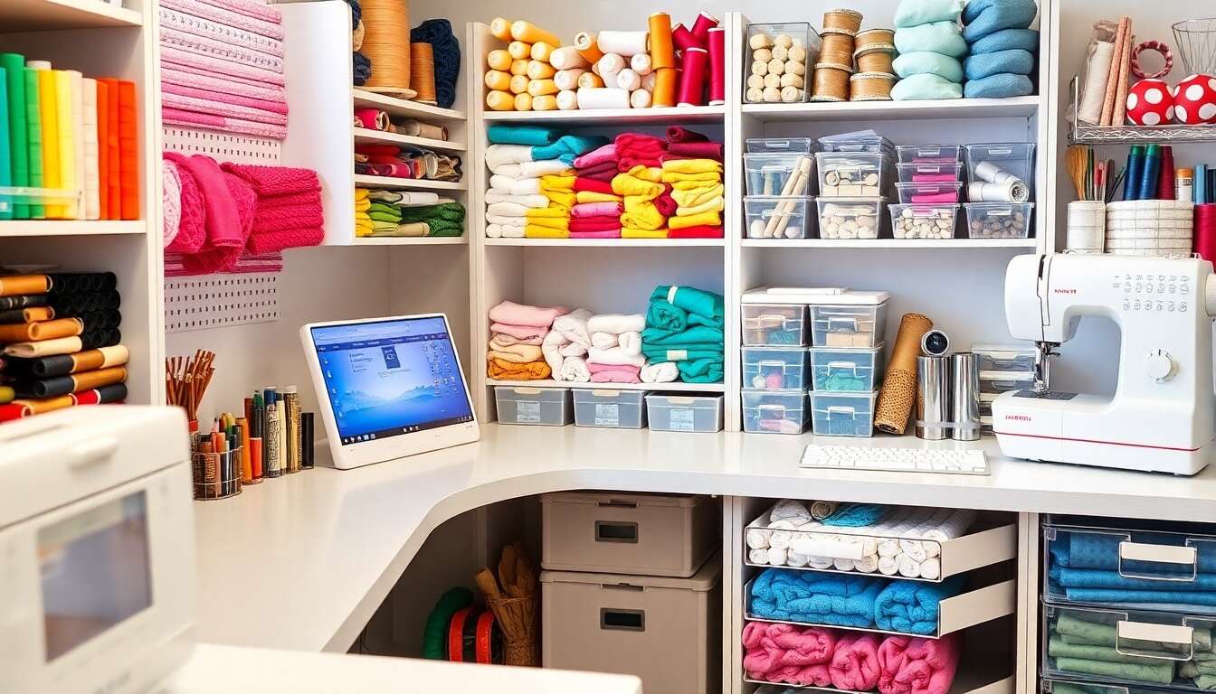 Astuce rangement : organiser ses fils et tissus efficacement