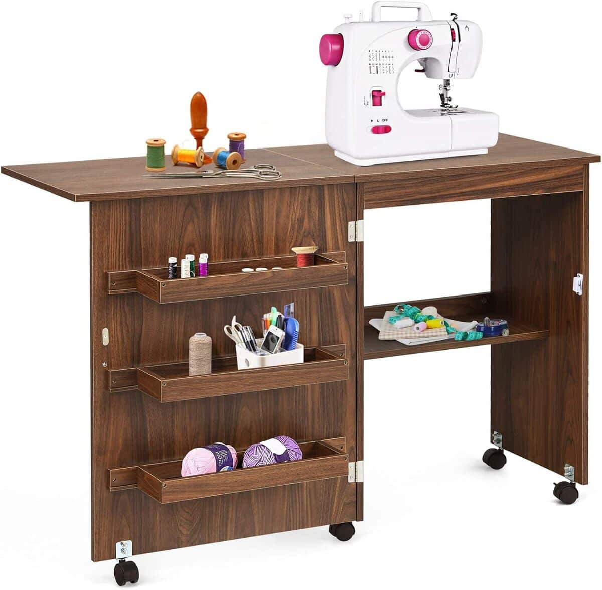 Test Table de Couture GOPLUS : pliable, pratique et Polyvalente