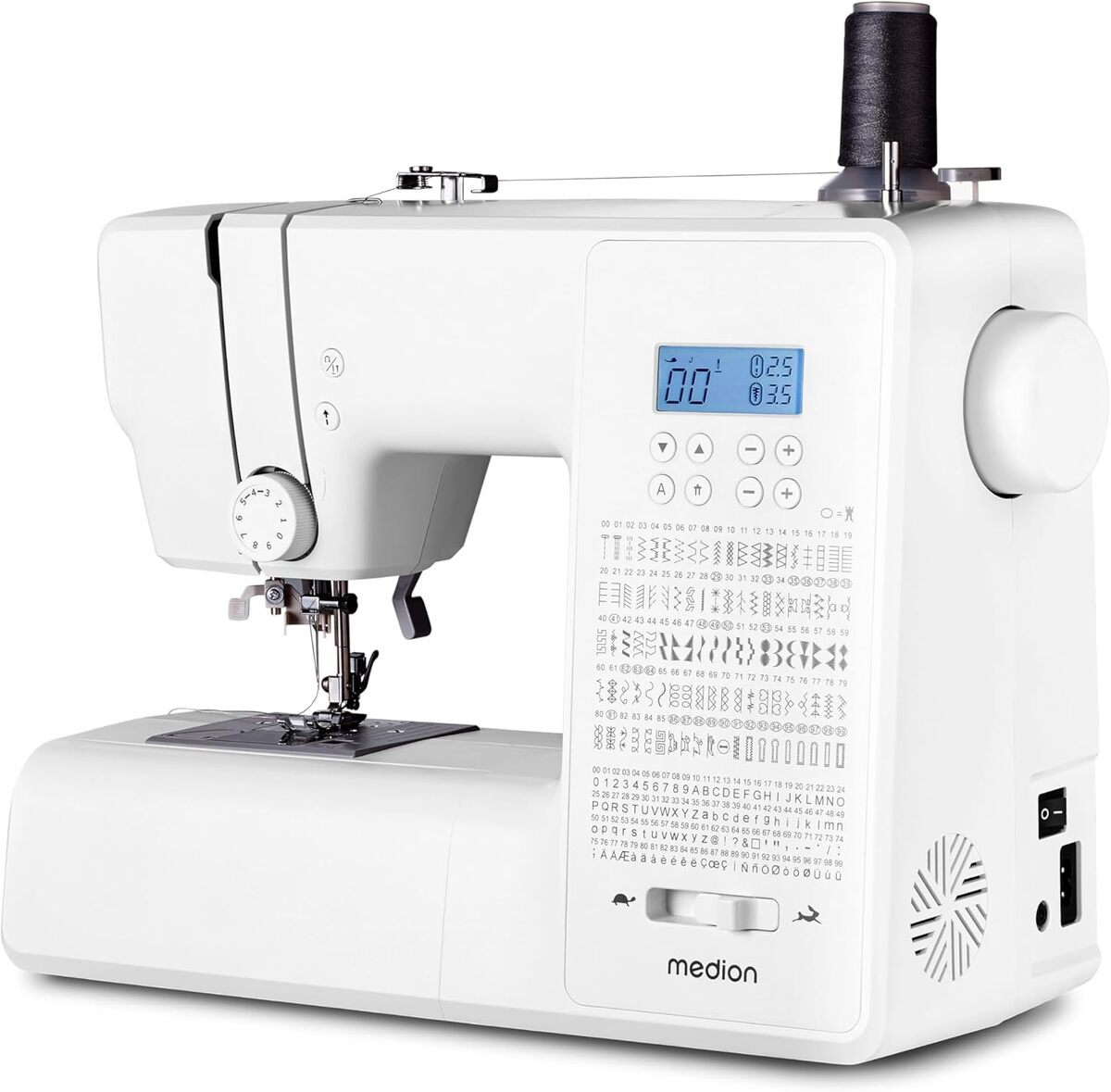 Test : machine à coudre numérique MEDION SD36
