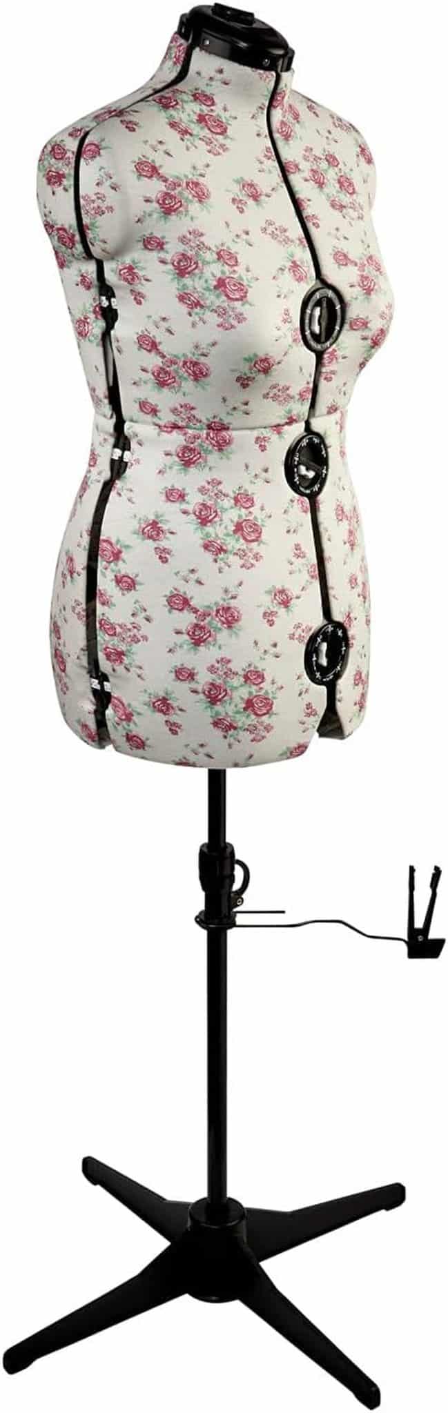 Test : mannequin rรฉglable Sewing Online, motif rose