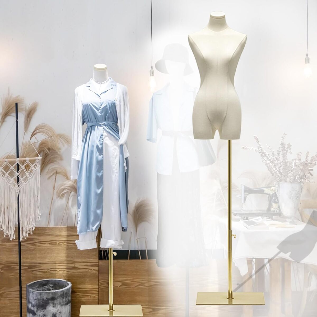 Test QJSZMEI mannequin de couture : buste de femme rรฉglable