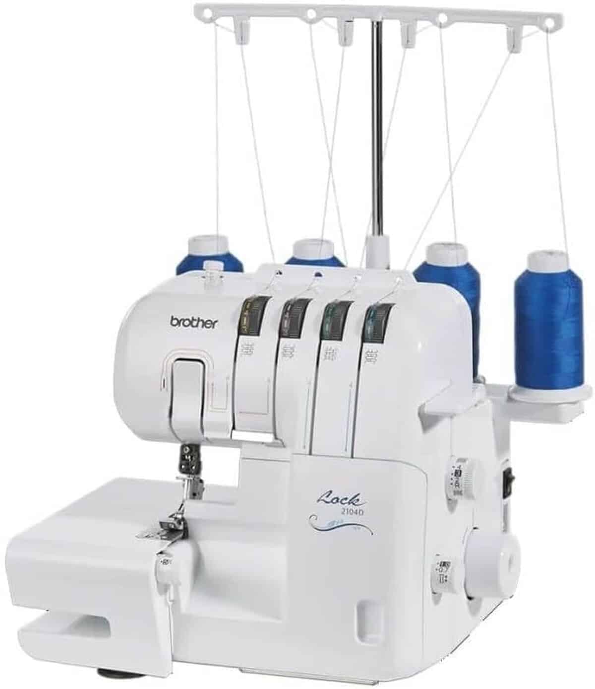 Test de la surjeteuse Brother 2104D Blanc
