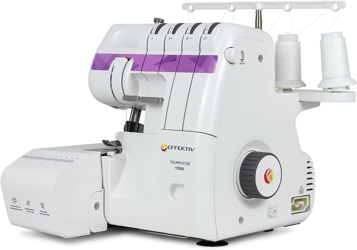 Test de la surjeteuse Effektiv Triumphator 1700X violette