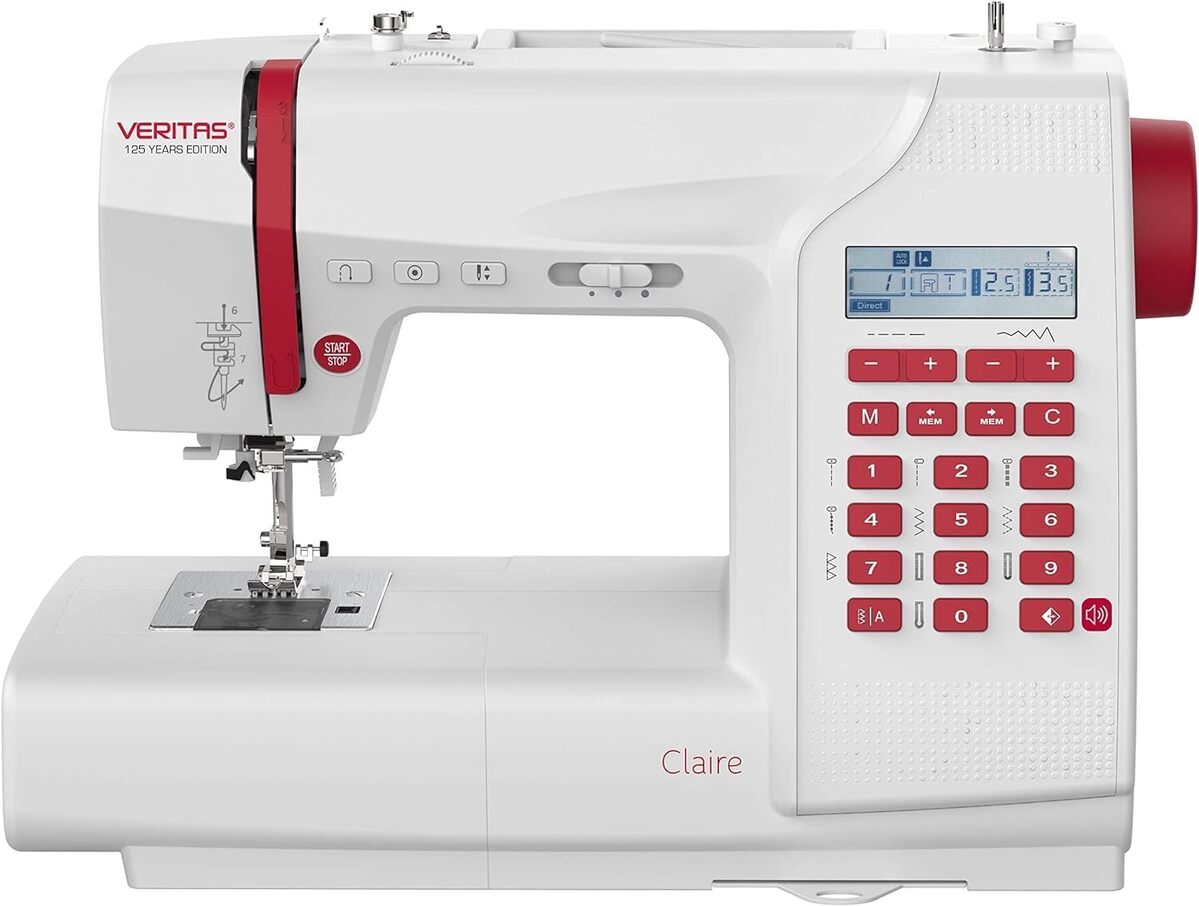 Test : machine à coudre Veritas Claire rouge et blanc