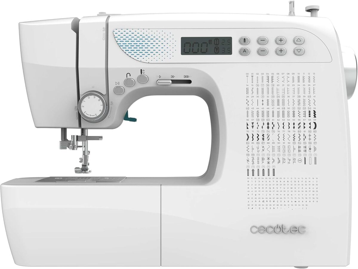 Test : machine à coudre Cecotec BelleCouture 21500, 215 points et écran LCD
