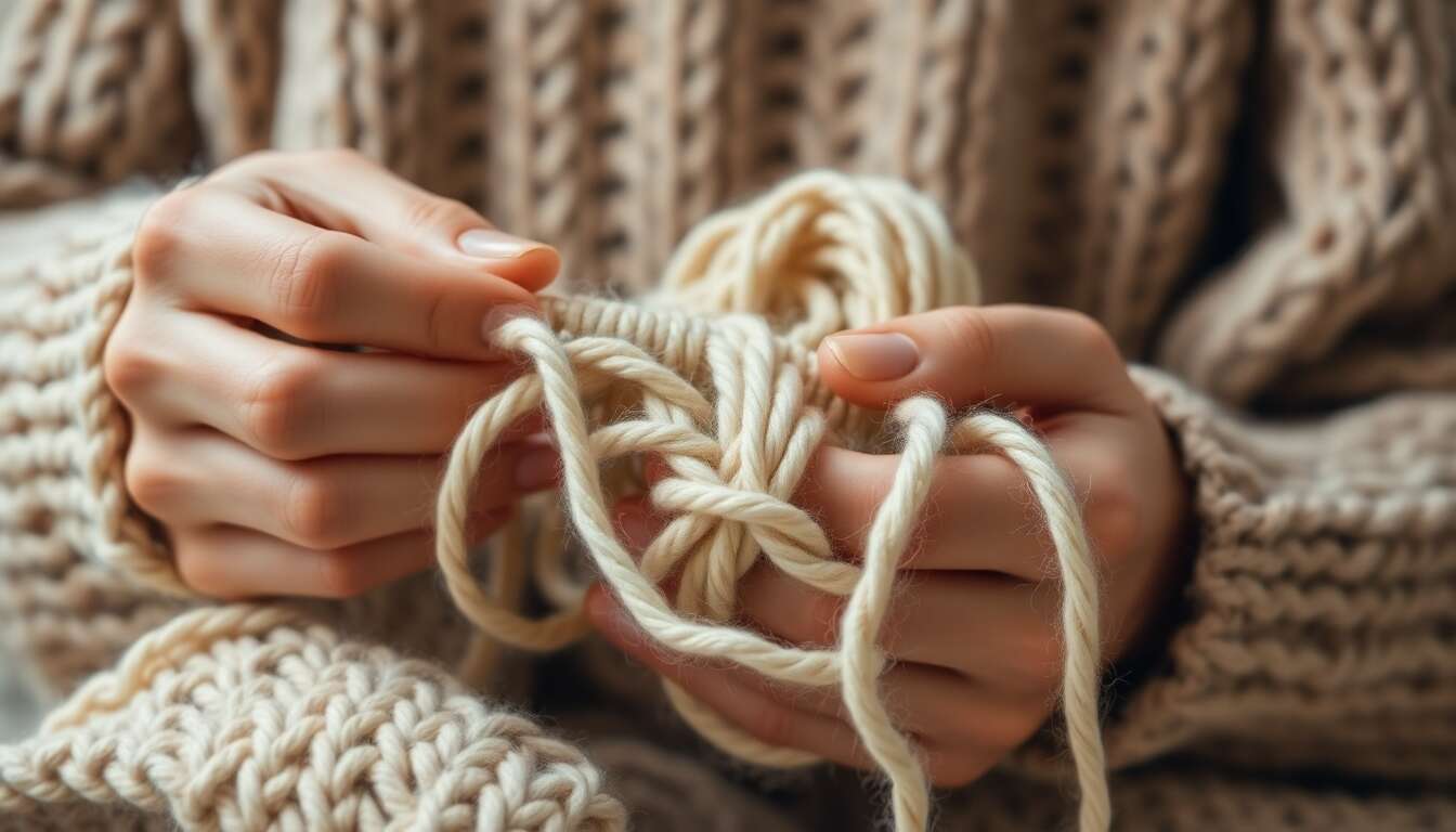 Comment changer de pelote de laine en tricot ?