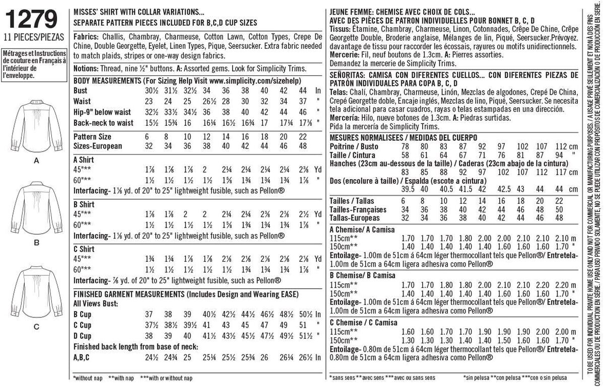 Test du patron de couture Simplicity 1279 robes homme