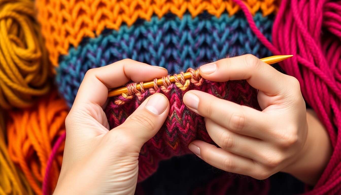 Comment int&eacute;grer des rayures en point mousse ?