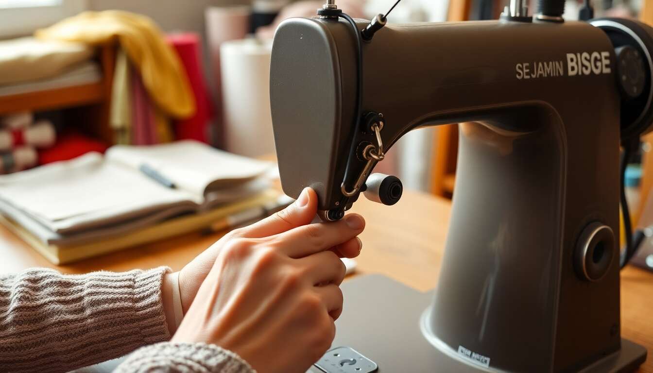 Comment installer une canette verticale : guide pratique en couture