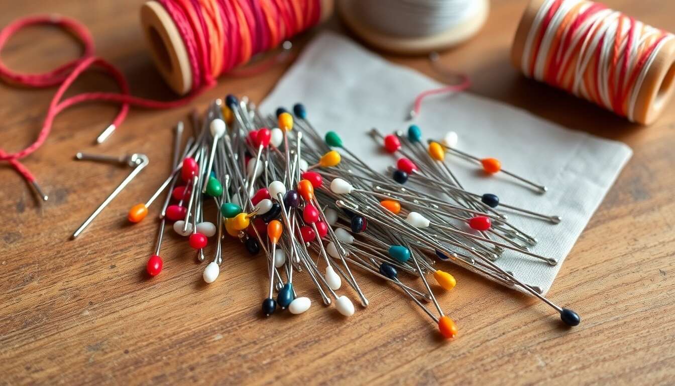 Les diff&eacute;rents types d'&eacute;pingles &agrave; coudre