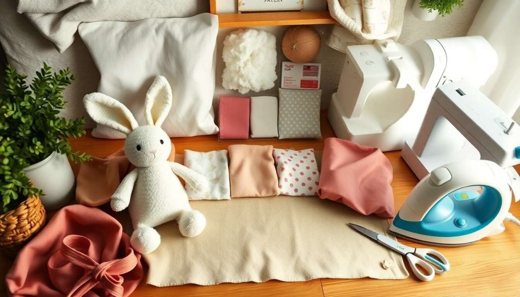 Fabriquez un doudou lapin pour bébé : guide couture facile