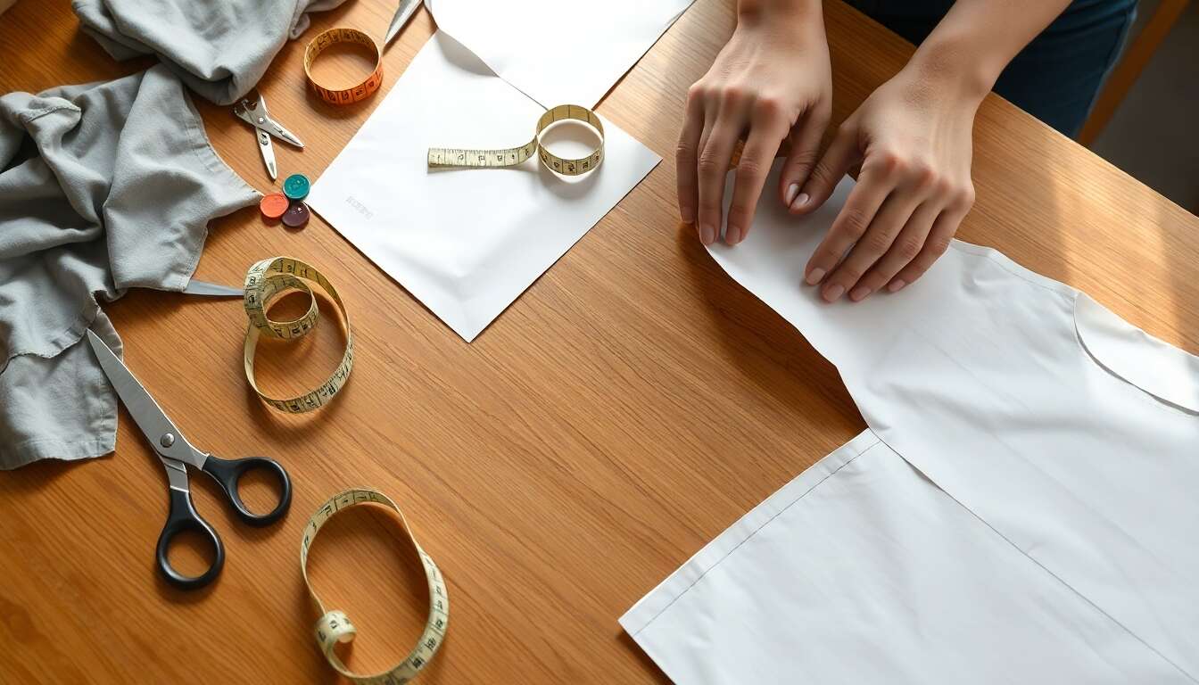 Matériel nécessaire pour tracer un patron adapté Matériel nécessaire pour tracer un patron adapté