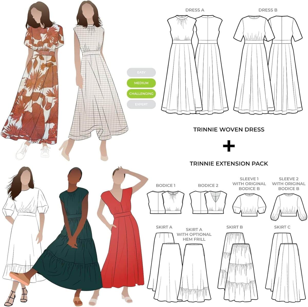 Test : patron de couture Trinnie de Style Arc (tailles 38 ร 50)