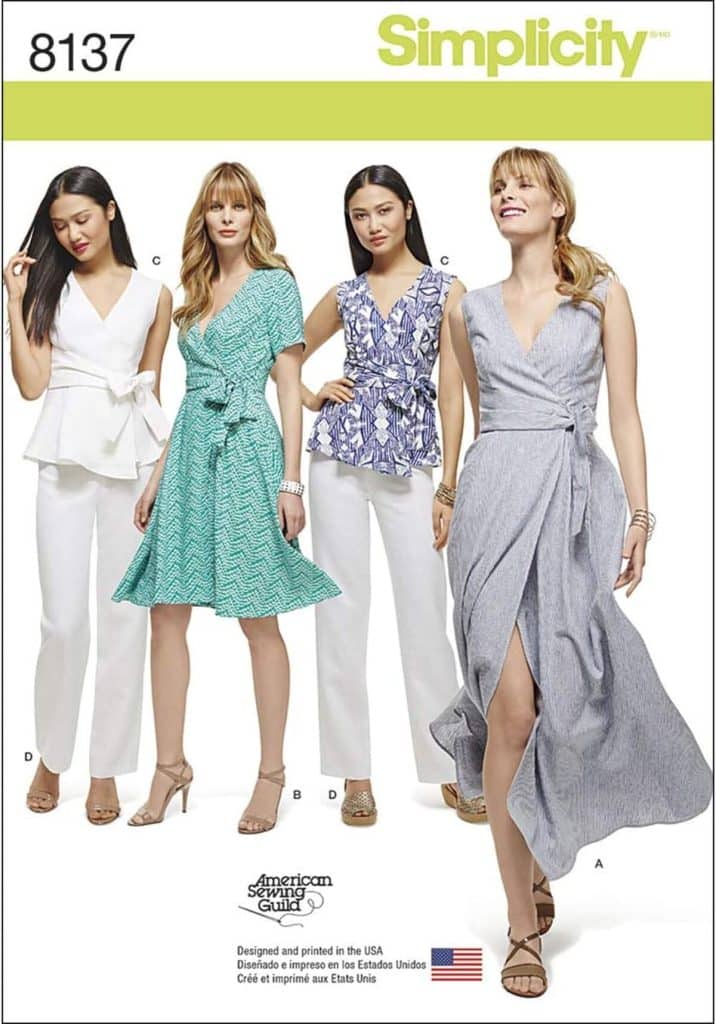 Test : patrons de couture Simplicity 8137 taille AA