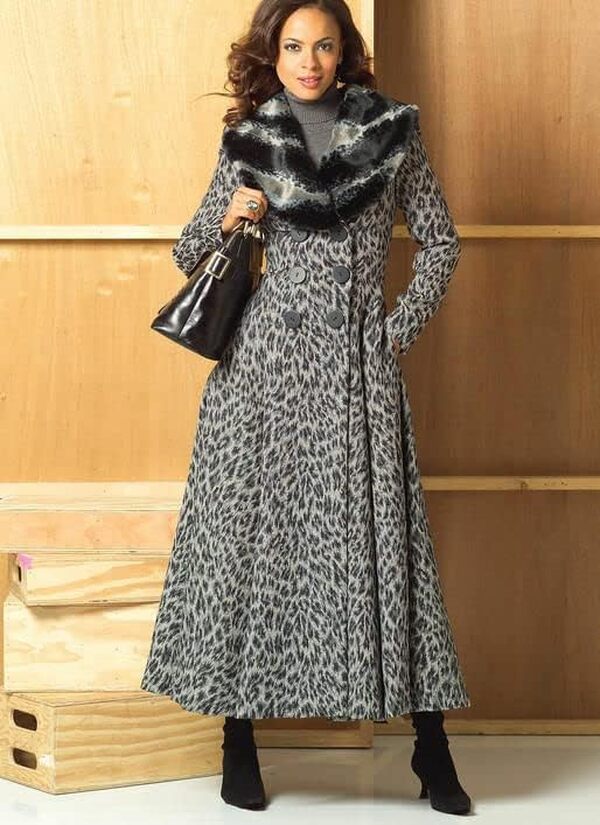 Vogue Patterns V83460A0 Manteau pour Femme Rouge Taille A 34-38