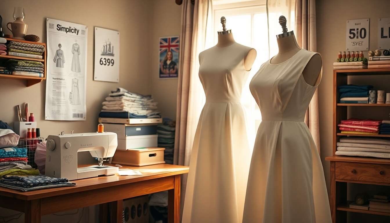 Processus de couture pas &agrave; pas