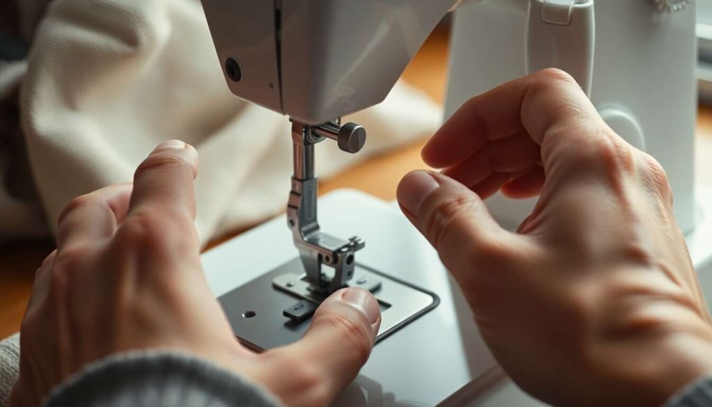 Comment changer le pied presseur en couture ?