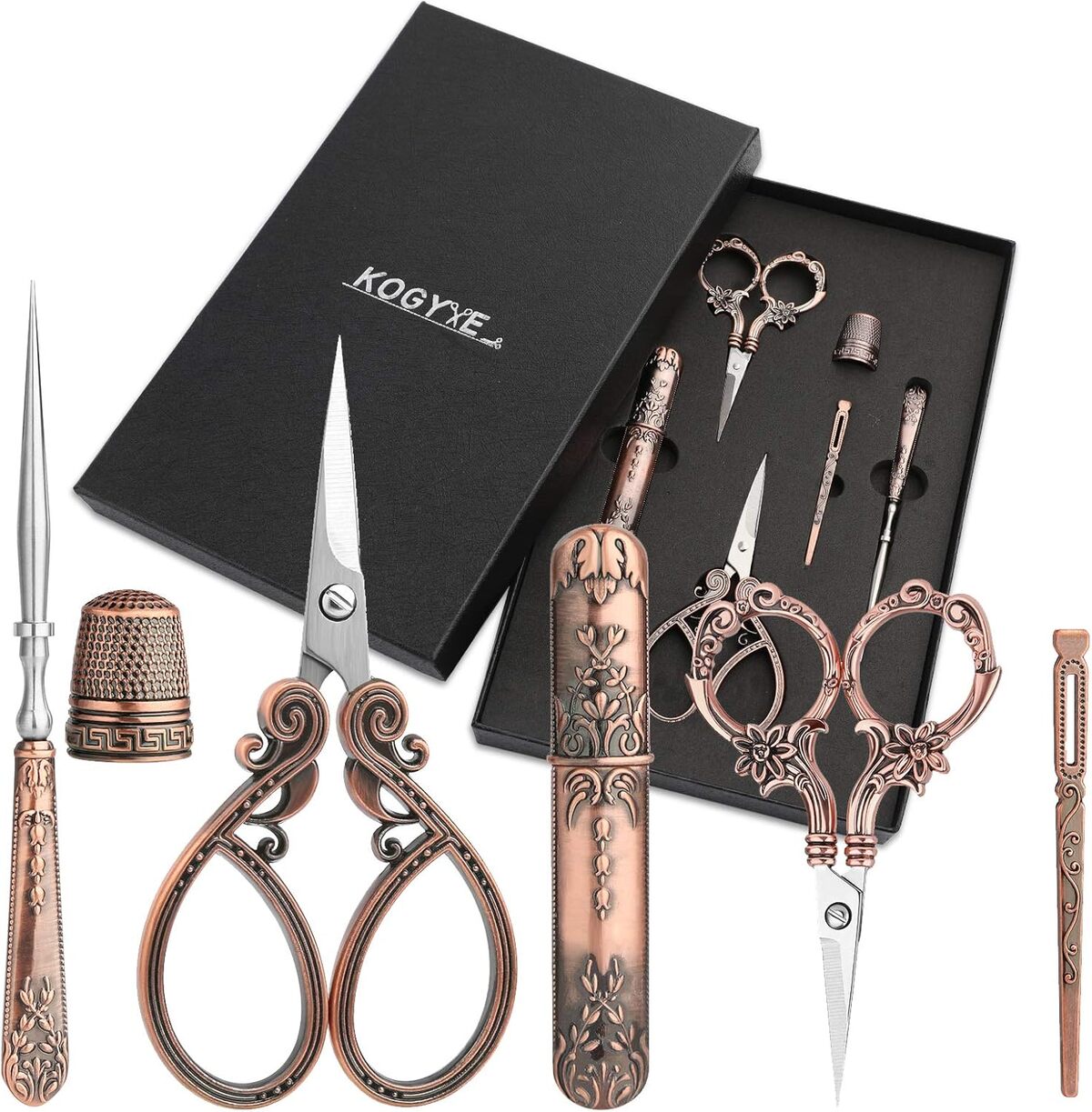 Test du kit de broderie vintage complet : outils et accessoires europรฉens