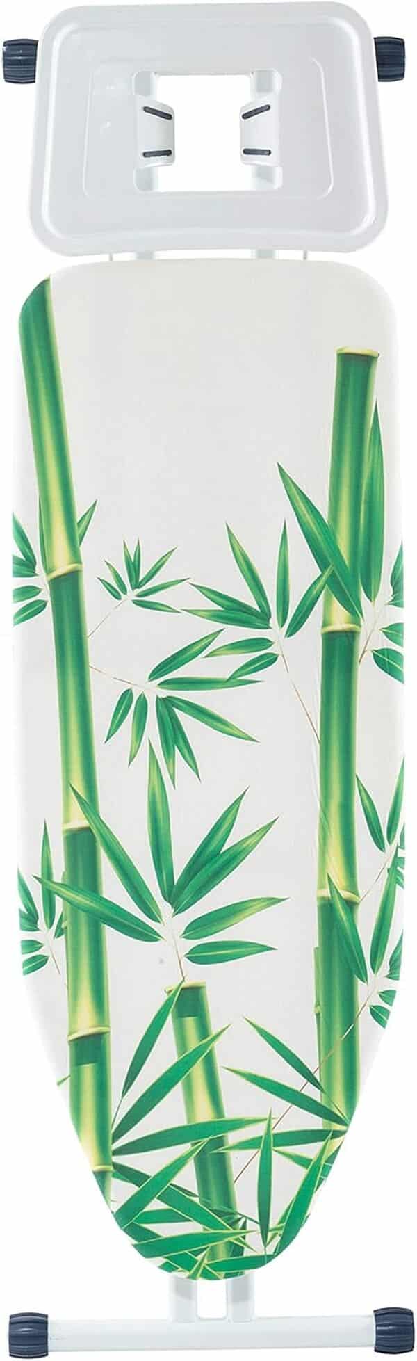 Planche à Repasser Solide avec Repose-Fer à Vapeur réglable en Hauteur + Housse supplémentaire