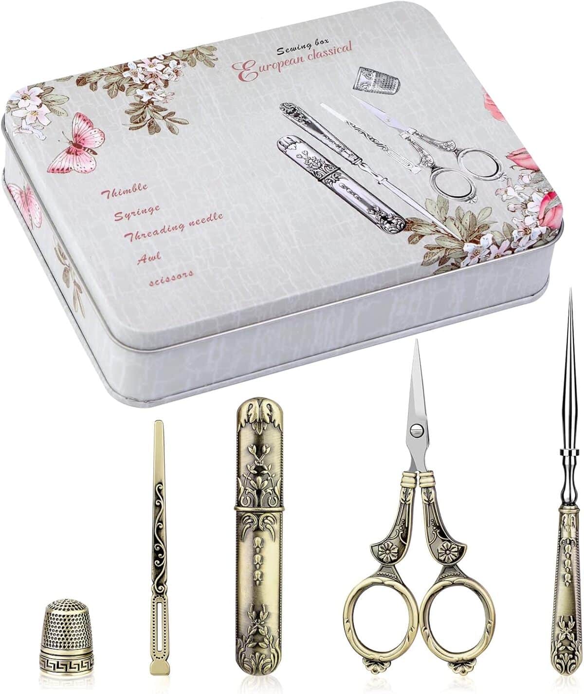 Test du kit de ciseaux vintage Butuze : outils de couture rétro européens