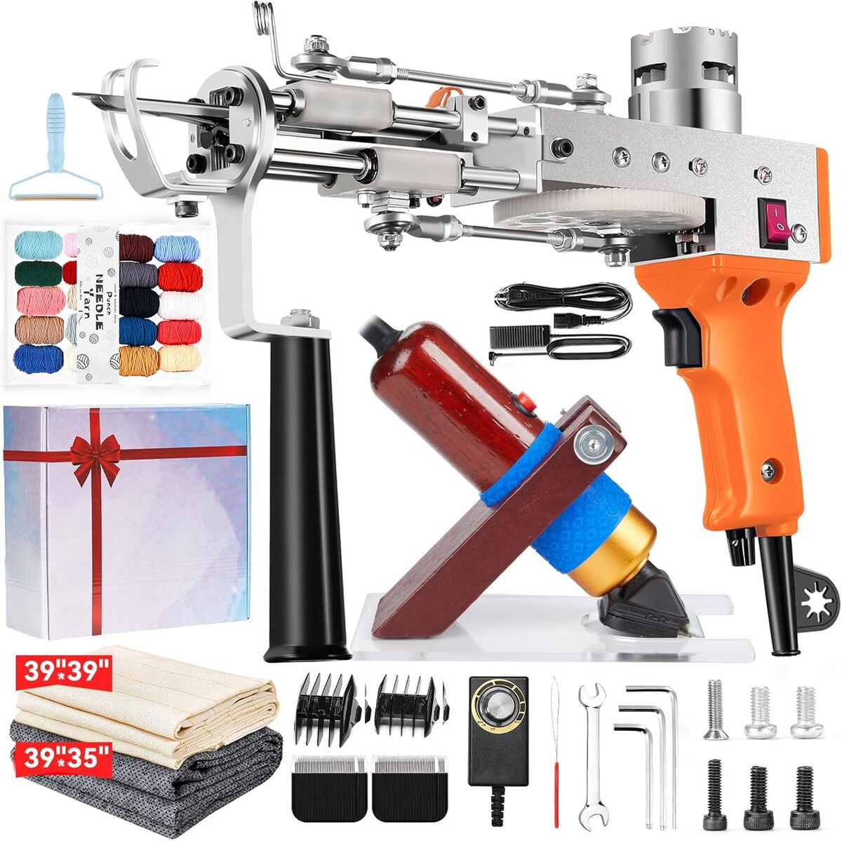 Test du kit de tufting Riiai avec pistolet et coupe-tapis