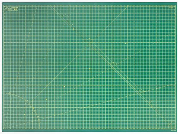 Elan Tapis de Découpe A0 Vert, Tapis de Coupe Auto-cicatrisant 90x120 CM, Planche de Découpe à 5 Couches, Self-Healing Cutting Mat A0