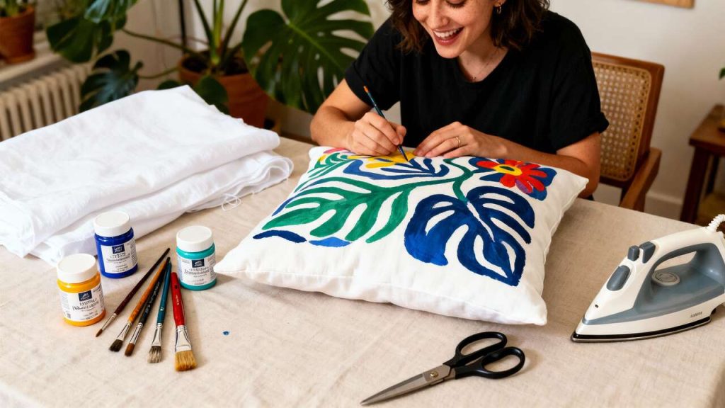 DIY : créez votre jolie housse de coussin Matisse
