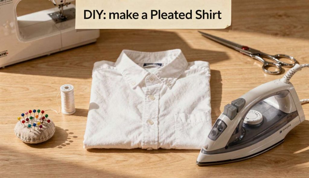 DIY : confectionner une chemise plissée