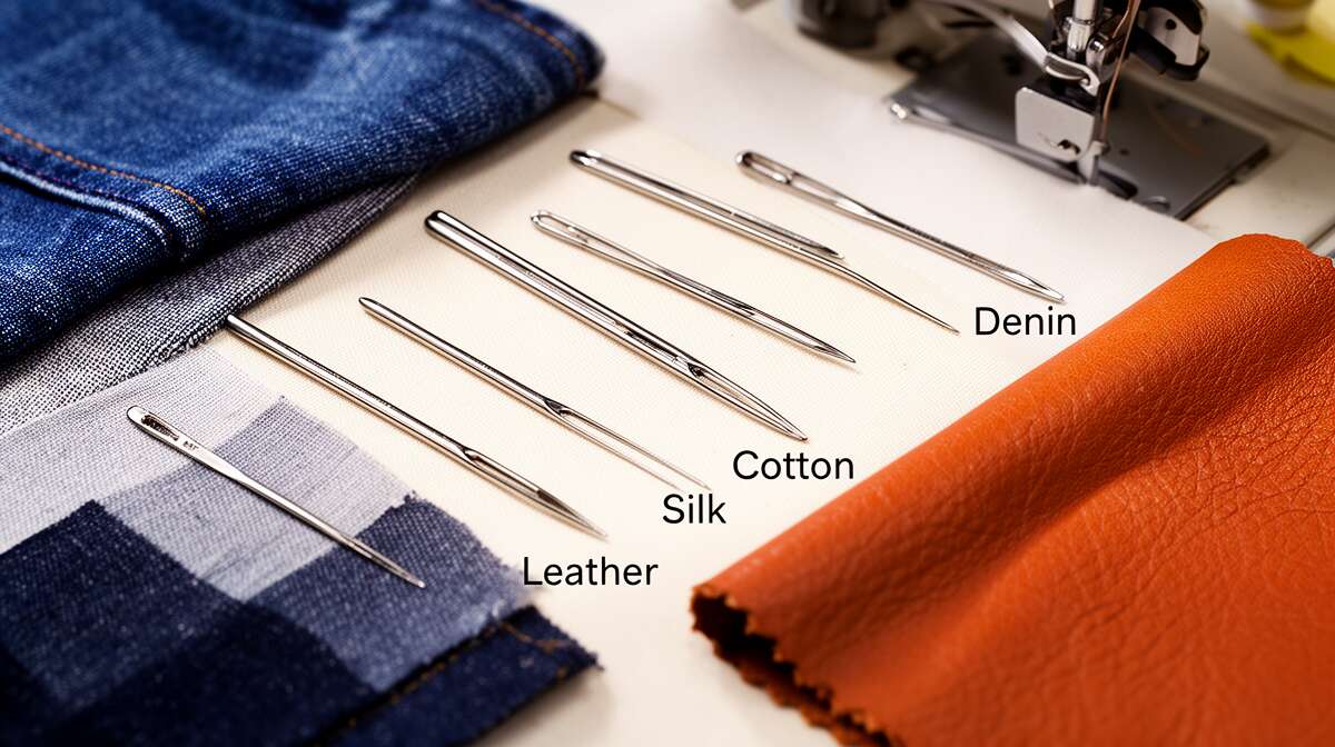 Tissu sp&eacute;cifique et aiguille d&eacute;di&eacute;e