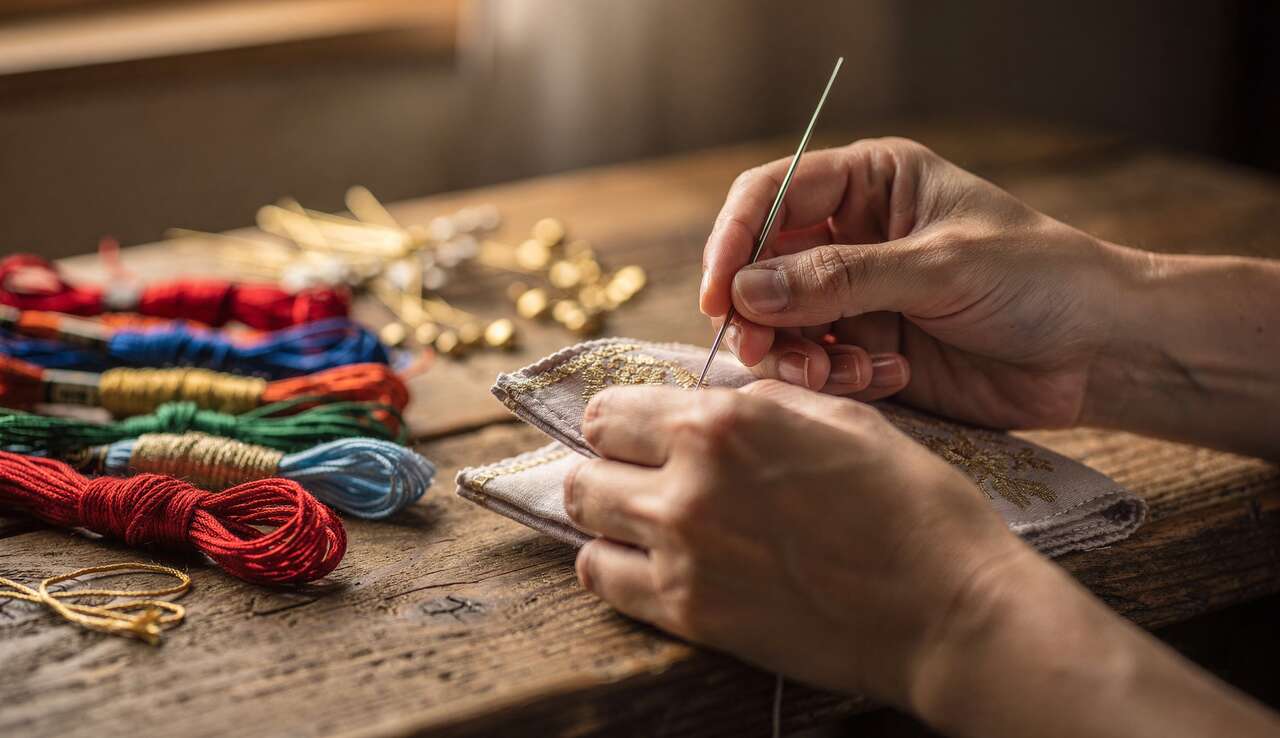 Le mat&eacute;riel indispensable pour coudre des mouchoirs