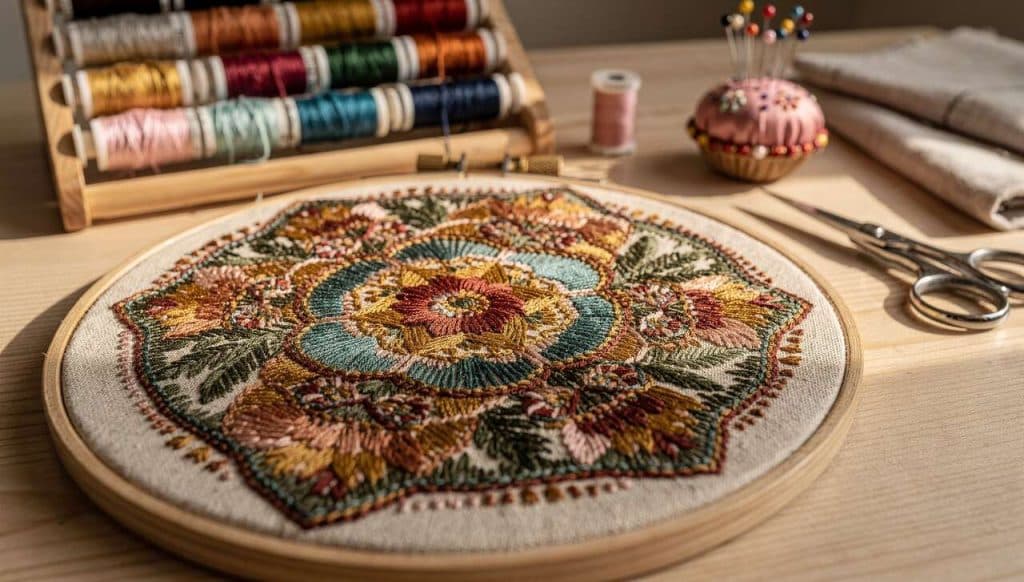 Techniques et astuces de broderie : la fontaine de fils