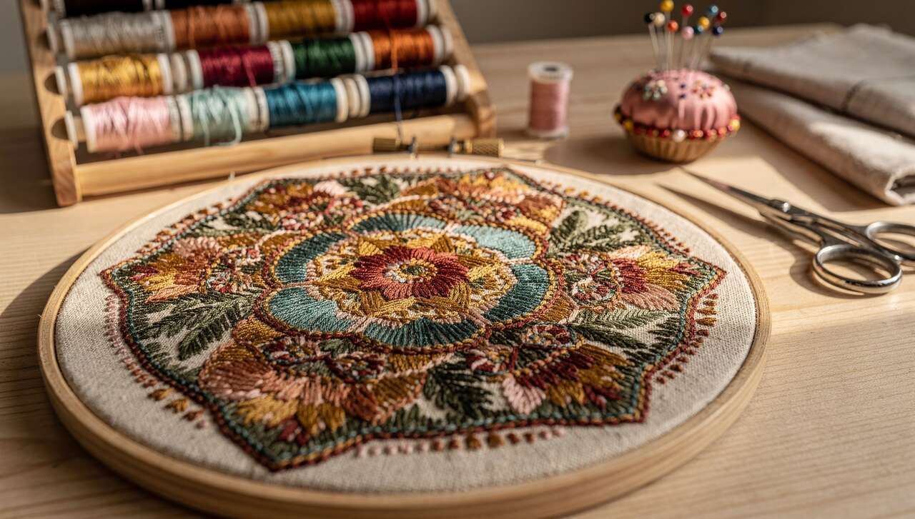 Techniques et astuces de broderie : la fontaine de fils