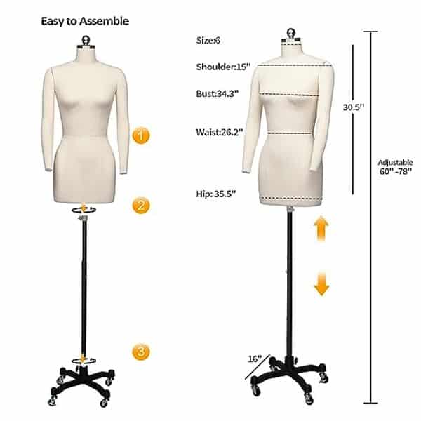 Découvrez notre avis sur le mannequin Bonnlo taille 6 : un modèle ajustable et stable pour tous vos besoins de couture et d'ajustement vestimentaire
