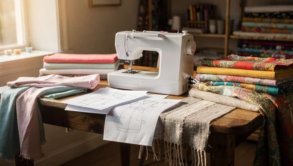 Associer un tissu à un dessin technique : tuto couture