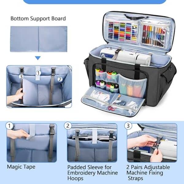 Découvrez notre test détaillé du sac à roulettes Curmio et trouvez le compagnon idéal pour transporter votre machine à broder en toute sécurité et avec style