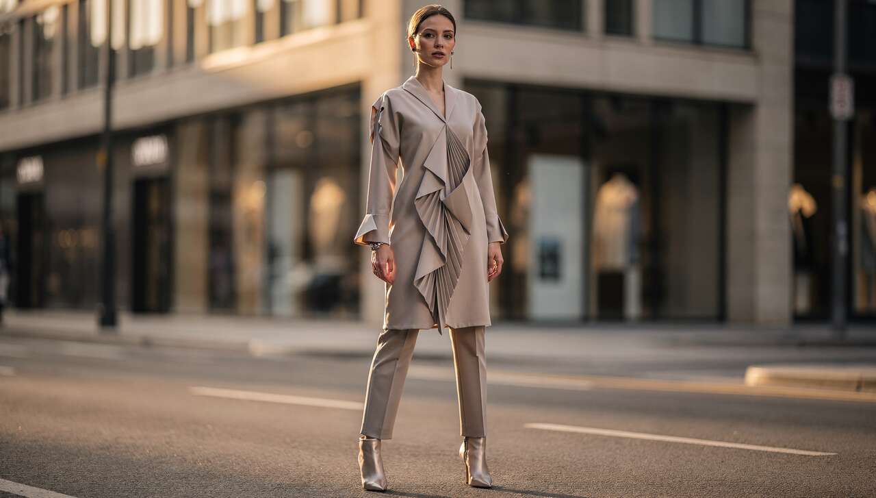 Accessoires à associer avec une tunique origami