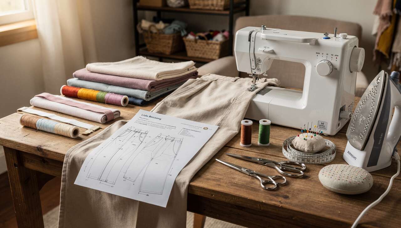 Coudre son premier pantalon : guide débutant