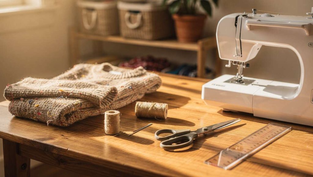 Diy : transformer un pull en tote bag