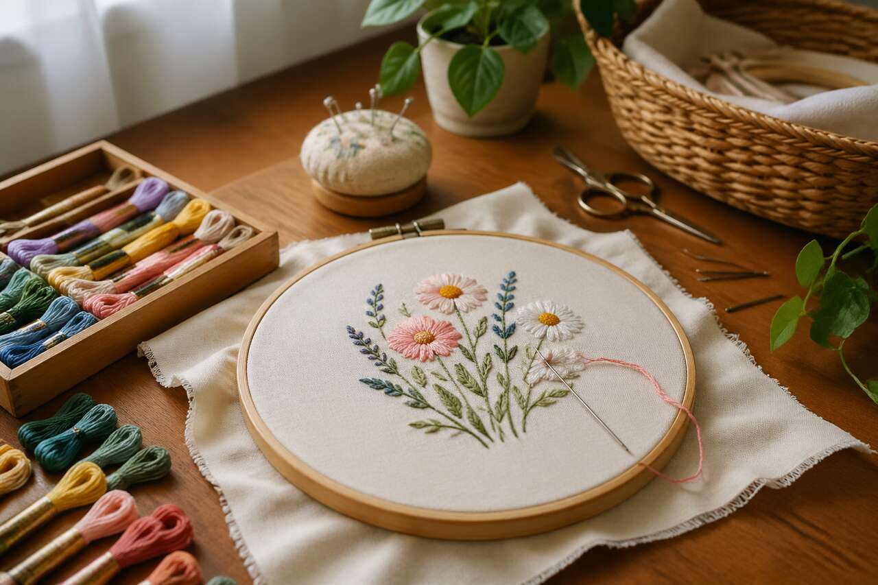 Initiation à la broderie : guide pour débutants