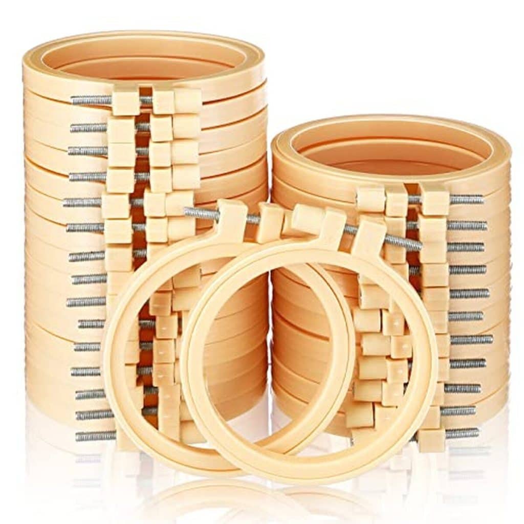 Avis : cerceaux à broder Sintuff 7, 6 cm, 100 pièces pratiques et décoratifs